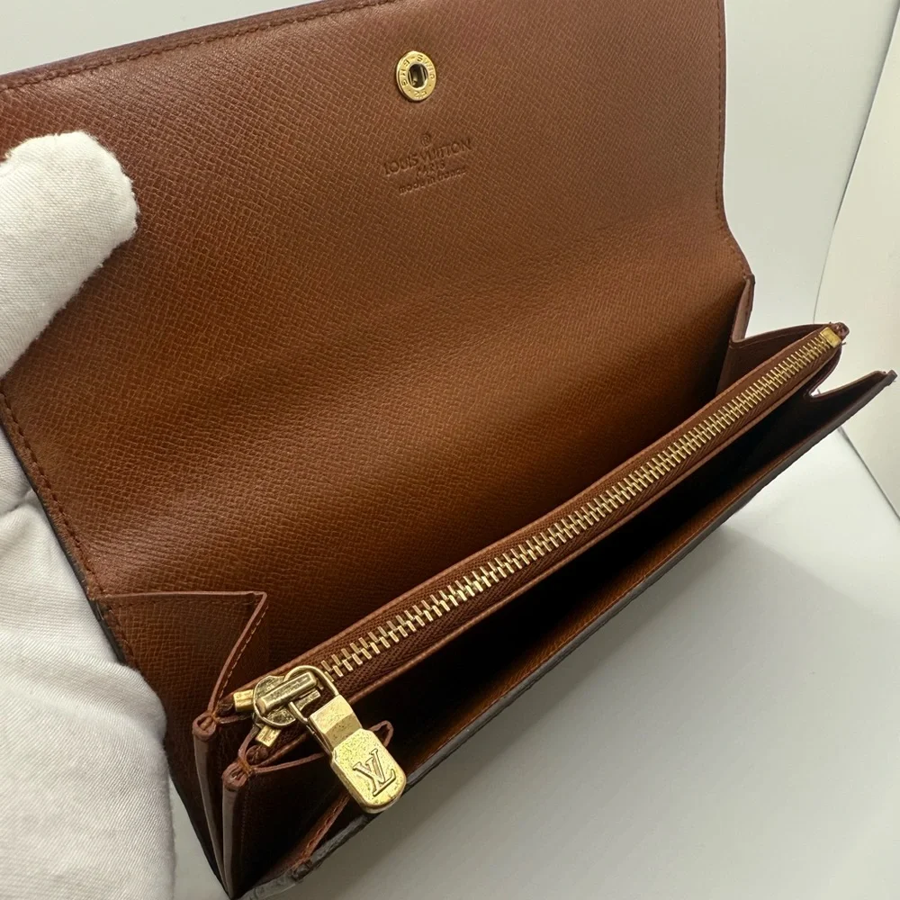 Louis Vuitton Vintage Brown Monogram Sarah Bifold Long Wallet - Picture 10 of 13